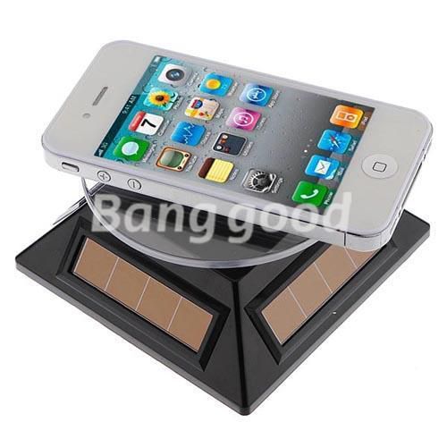 Solar rotating display stand table for jewelry/watch/mobile phone retail display for sale