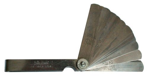 Vintage blue point gauge/feeler, sae/metric, 25 blades (.0015–.025&#034;) - fb-325a for sale