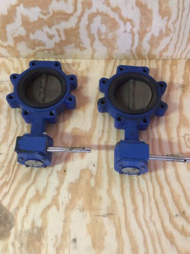 2 New Keystone Tyco 5&#034; Stainless Disc AR2 Butterfly Valves