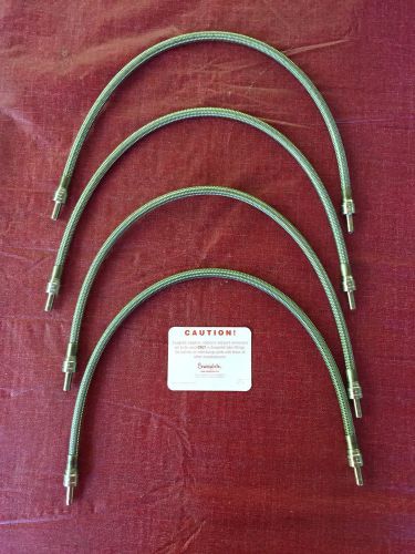 SWAGELOK STAINLESS STEEL BRAIDED HOSE SS-4BHT-18 (1/4&#034; x 18&#034;) Lot of 4. New
