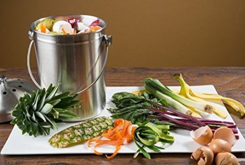 Useful. UH-CC202 1.2 Gallon Stainless Steel Countertop Kitchen Compost Bin and