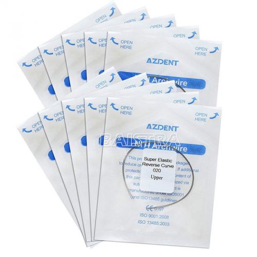 100bags azdent dental orthodontic arch wires niti reverse curve round for sale