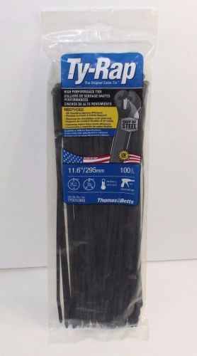 Thomas &amp; betts ty-rap high performance cable ties 11.6&#034; 50lb 100 pk #ty5253mx for sale