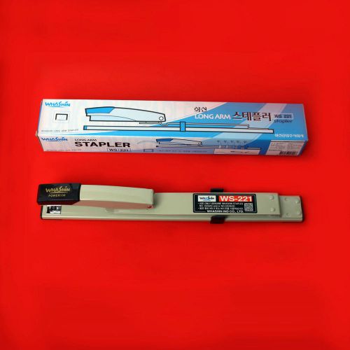 25 Sheet Capacity Long Arm Reach Stapler WS-221 12&#034; Adjustable Paper Holder
