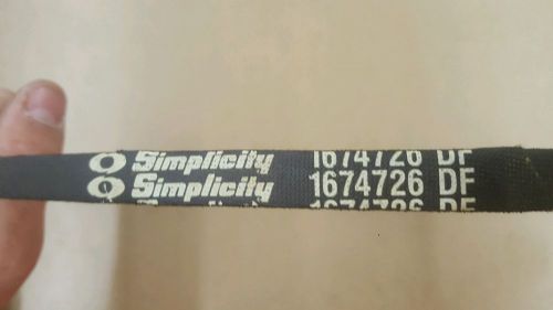 SIMPLICITY MANUFACTURING 1674726 DF Replacement Belt
