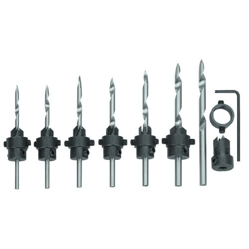 Carbon steel tapered drill bit and countersink set, 22 pc for sale