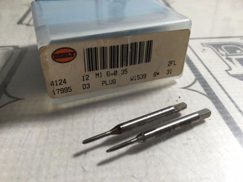 2 BESLY M1.6x0.35 M1.6 SPIRAL POINT 2 FLUTE TAPS FOR MILL LATHE TAPPING