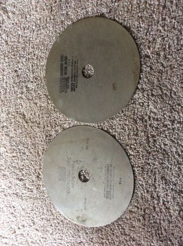 TWO 3M DIAMOND DISK METAL BOND 220 MESH BLADES NS 3 1&#034; Arbor hole