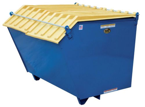 Vestil plid-h-150-yl heavy duty polyethylene lid 1-1/2&#034; h self-dumping hoppers for sale