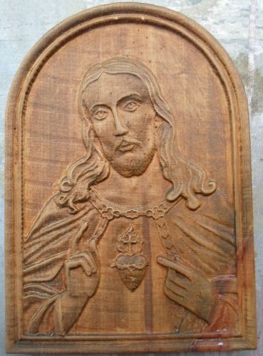 Sacred Heart of Jesus Wood Carved