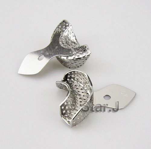 NEW Dental Stainless Steel Anterior Impression Trays 2pcs/set