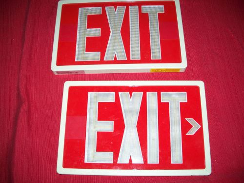 2 used Cooper SRB Technologies Exit Self-Luminous Life Safety Sign Sure-lites
