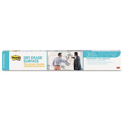 Dry Erase Surface with Adhesive Backing, 36 x 24, White, Sold as 1 Each