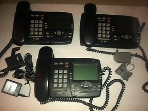 Lot of 3 aastra 480e 480 pbx business phones with lcd for sale