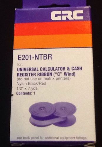 E201-NTBR Black And Red,GRC Universal Calculator &amp; Cash Register Ribbon, C Wind