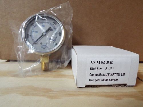 2.5 inch 0-6000 psi/bar pressure gauge for sale
