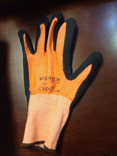 Vis-tech Work Gloves HPPE Orange