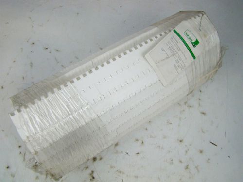Habasit conveyor belt 18&#034; x 10&#039; heavy Duty flat top polypropylene white HDS610