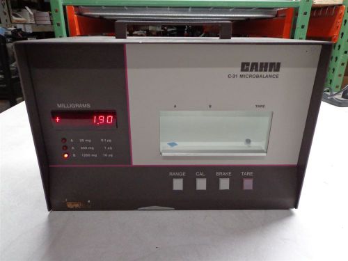 CAHN INSTRUMENTS C-31 MICRO BALANCE DIGITAL LAB SCALE MOD. NO. 010931-01