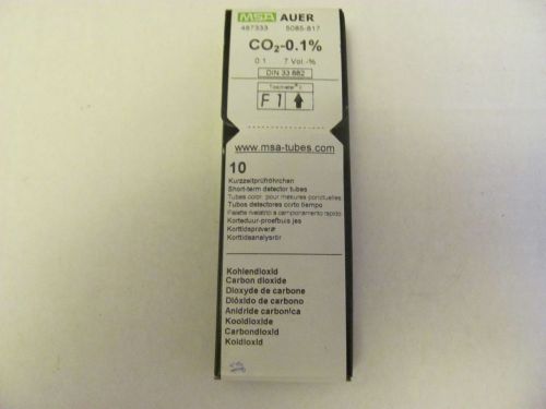 MSA AUER Tube Detector (10) Carbon Dioxide 487333, 5085-817. ISO 9001