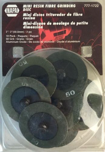 2&#034; Mini Resin Grinding Disc 50 Grit 10 Pack Napa 777-1722 1476WQ.1B