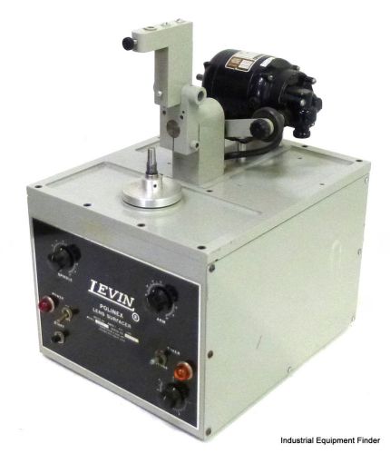 Levin polinex model acds lens surfacer with bodine electric company gearmotor for sale