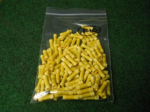 Butt Terminals Yellow 12-10 AWG Connectors stake on lot of 140