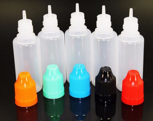 15-30ml Empty Plastic Childproof Cap E-juice E-Liquid Dropper Bottles FREE SHIP