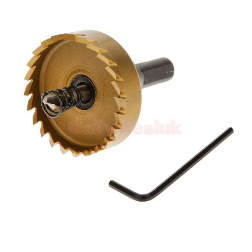 45mm hss high speed steel hole bit cutter saw drill tool f/ alloy metal wood for sale