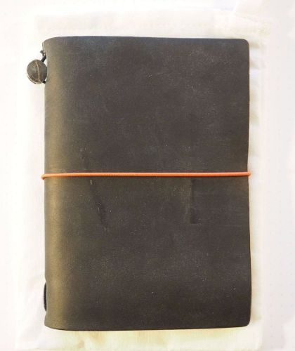 Midori Traveler&#039;s Notebook TN Passport Black Leather Japan