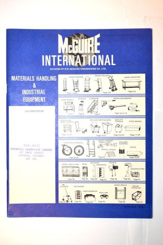 Vintage mcguire  materials handling &amp; industrial equipment catalog #rr525 for sale