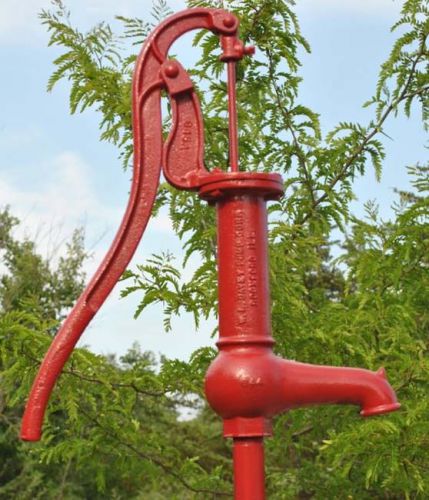 Vintage W. L. Davy Rockford ILL Cast Iron Farm Antique Hand Water Well Pump