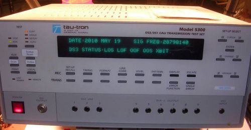 Tau-Tron DS3/DSI CAU Transmission Test Set SELF TEST