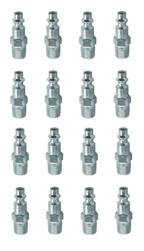 16 Pc Steel Air Tool Male Plug Threaded Fitting 1/4&#034; NPT