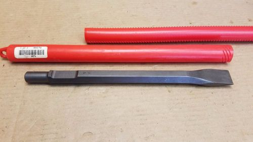 New 1&#034; x 12&#034; Flat Chisel Tool Round Hex/Spline Hammer Steel 4ACT6