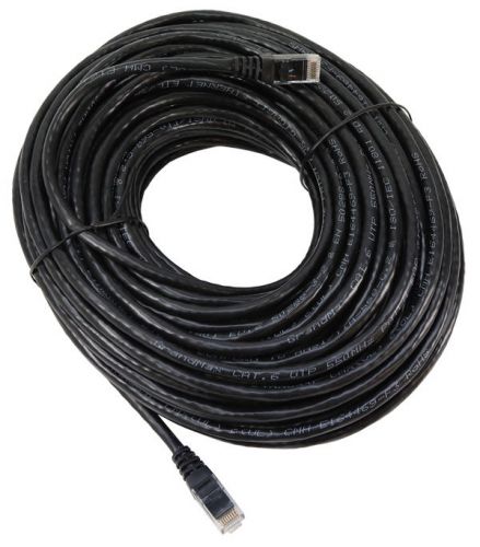 Black CAT6 Cable (100 ft.) By ServoCity Part # CAT6-100