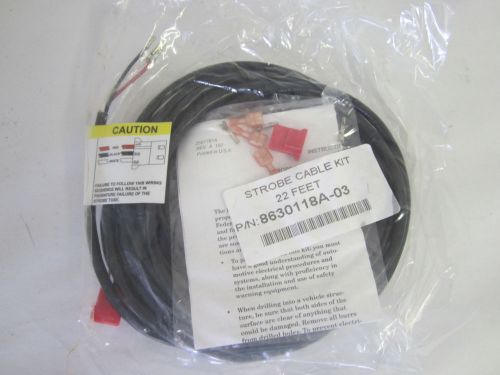 Federal Signal Strobe Cable Kit, 22 Feet with AMP Connectors, 8630118A-03