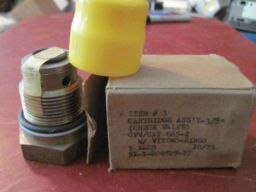 New brass 3/8&#034; cartridge check valve assy .375&#034; w/ vitono ring 665-2 cpv/cat for sale