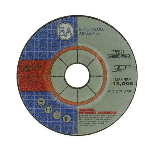 4.5&#034;x1/4&#034;x7/8&#034; pro depressed center grinding wheel 25 for sale