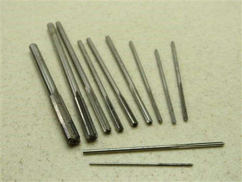LOT OF 11 HSS CHUCKING REAMERS 1/16&#034; TO 25/64&#034; L&amp;I TTD BUTTERFIELD