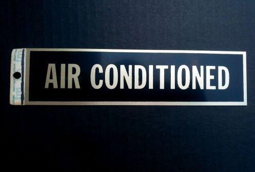 Vintage Small Tin Air Conditioned Sign
