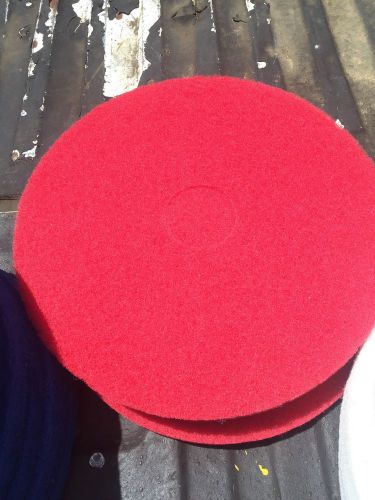 17&#034; Diameter Red Floor Scrubbing / Polishing / Buffing Pad
