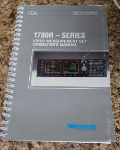 Tektronix 1780 - Series Operators Manual