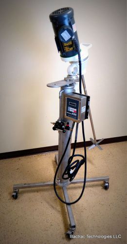 New sharpe portable mixer w/ stainless steel powered telescopic air lift 1/3 hp for sale