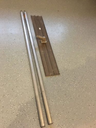 Concrete Bull Float 48&#034;X 8 &#034;And Two 6&#039; Light Weight Poles