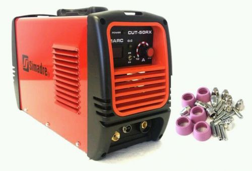 Simadre plasma cutter 50rx 110/220v 50a power sg-55 torch-with 50 cons sale for sale