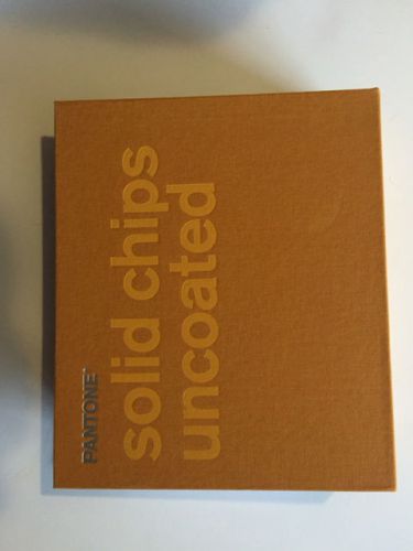 PANTONE INC. Pantone SOLID CHIPS UNCOATED Book Excellent Condition some wear