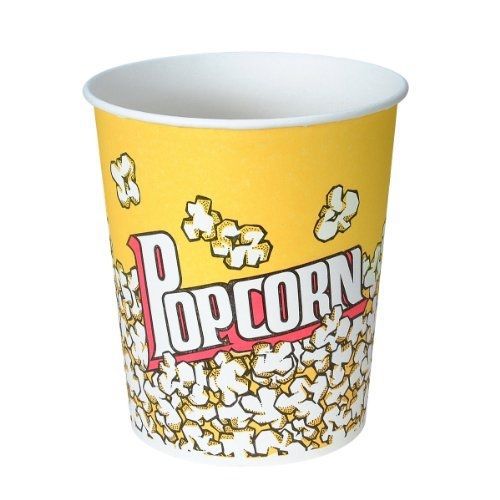 Solo Foodservice SOLO VP130-00061 Single-Sided Poly Paper Popcorn Tub, 130 oz.