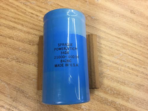 SPRAGUE / VISHAY ALUMINUM CAPACITOR POWERLYTIC, LARGE CAN 36DX213G100DF2A