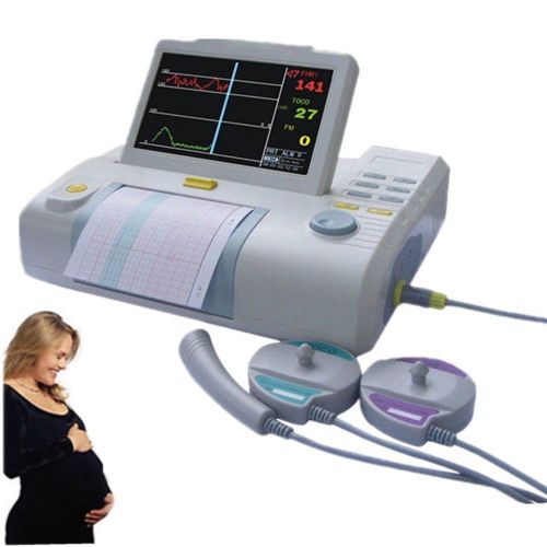 7 Inch Touch Screen Baby Fetal Monitor FHR TOCO Fetus movement Ultrasound Safe